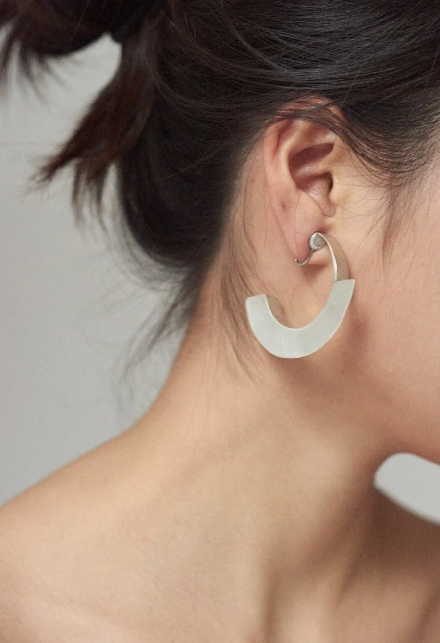 wing hoop earrings