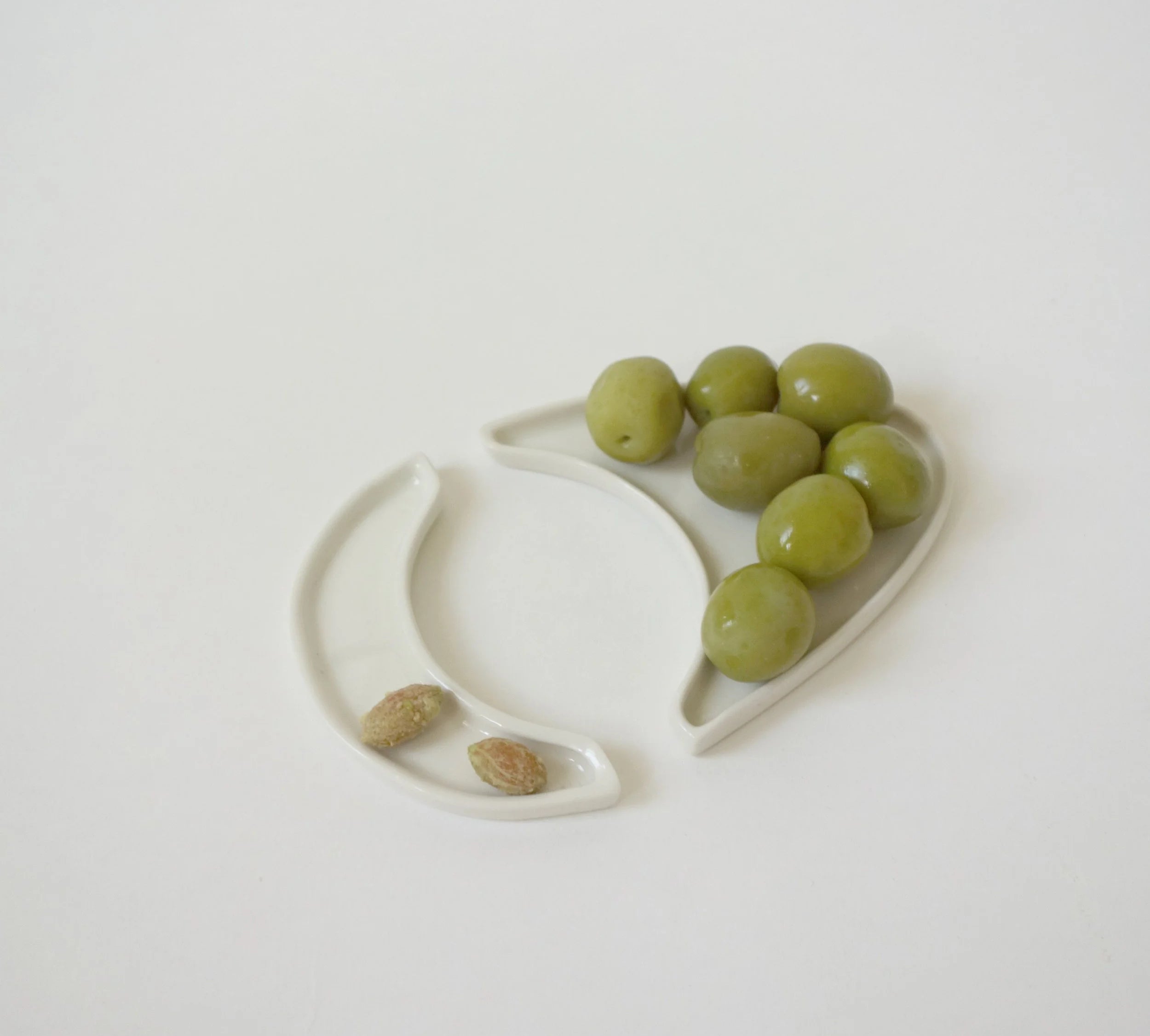 crescent moon plates